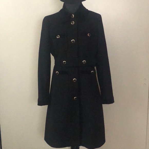 J. Crew Jackets & Blazers - NWT•JCrew velvet trim lady coat in Italian doublecloth wool, black, size 6